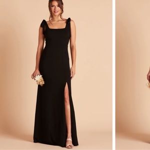 Birdy grey Alex convertible dress black crepe XS